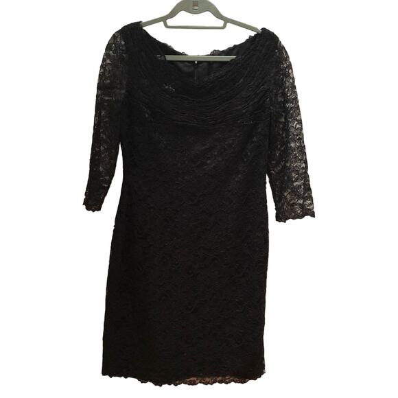 Saks Fifth Avenue Dresses & Skirts - NWT Chris Kole, Saks Fifth Avenue, Lace Formal Midi Black Dress, Y2K, Size 12